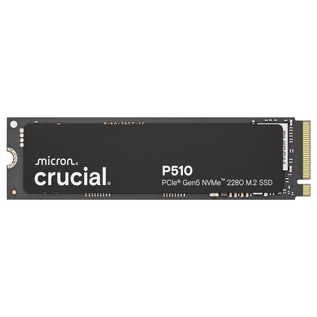 Crucial® P510 1TB PCIe Gen5 NVMe™ 2280 M.2 SSD