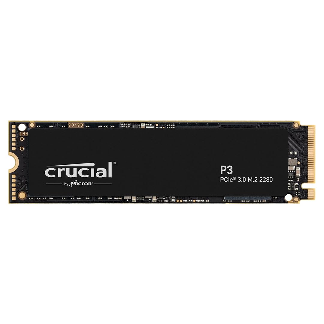Crucial P3 Plus 2TB PCIe 4.0 3D NAND NVMe M.2 SSD, up to 5000MB/s - CT2000P3PSSD8