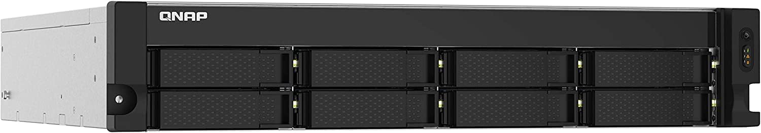 QNAP TS-832PXU-RP-4G 8 Bay High-Speed SMB Rackmount NAS with Two 10GbE and 2.5GbE Ports, Redundant PSU (TS-832PXU-RP-4G-US)