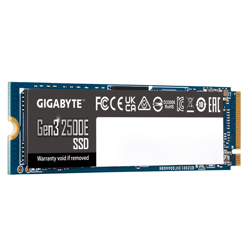 GIGABYTE Gen3 NVMe 2500E 1TB M.2 2280 PCIe Internal Solid State Drive (G325E1TB)