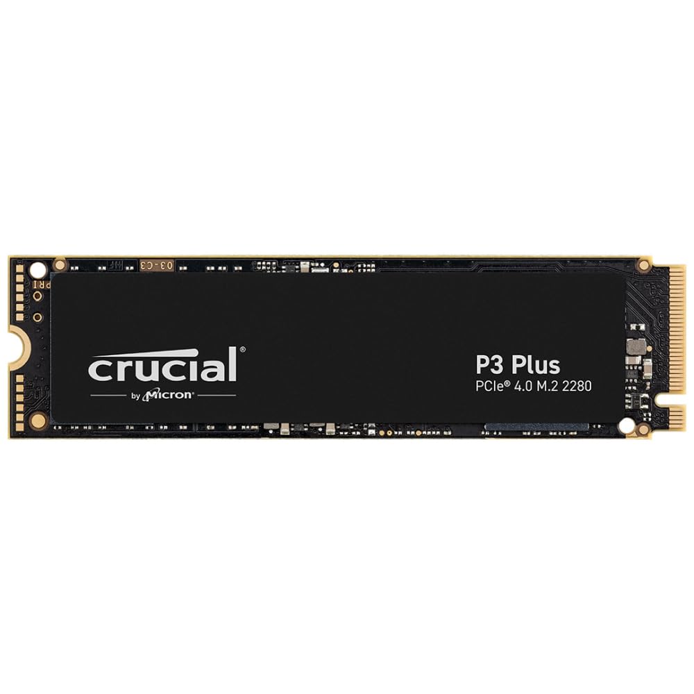 Crucial P3 500GB PCIe 3.0 3D NAND NVMe M.2 SSD, up to 3500MB/s - CT500P3SSD8