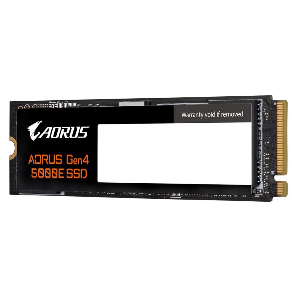 GIGABYTE AORUS Gen4 5000E SSD 500GB AG450E500G-G SSD M.2 500 GB PCI Express 4.0 3D TLC NAND NVMe (Black)