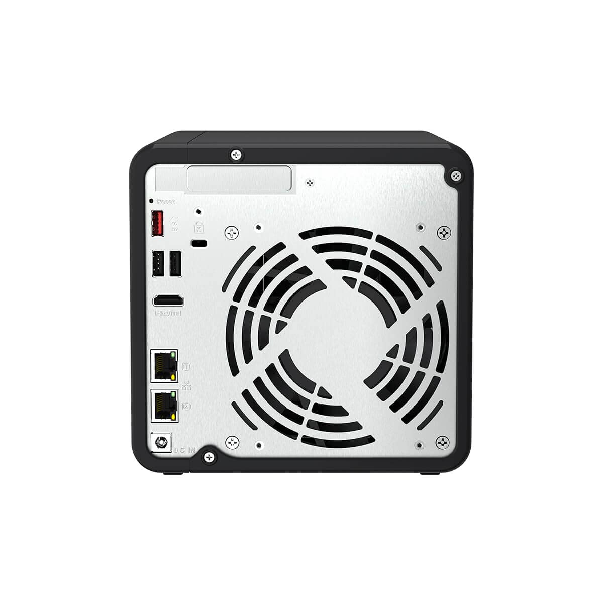 QNAP TS-464-4G (Quad-core Intel for Multitasking, 2.5GbE Multimedia NAS with M.2 PCIe Slots and PCIe expandability) - Black