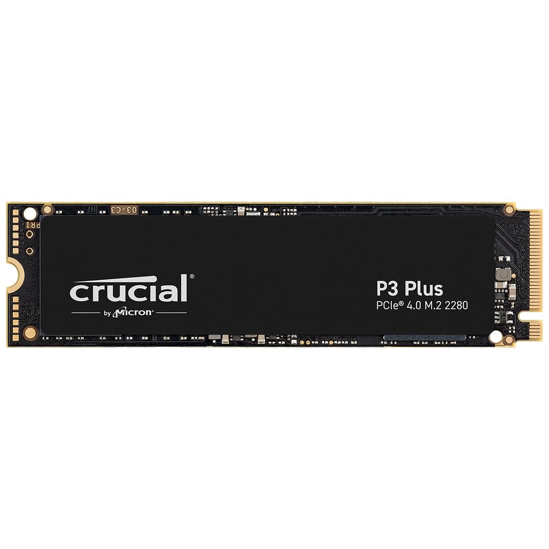 Crucial P3 500GB PCIe 3.0 3D NAND NVMe M.2 SSD, up to 3500MB/s - CT500P3SSD8