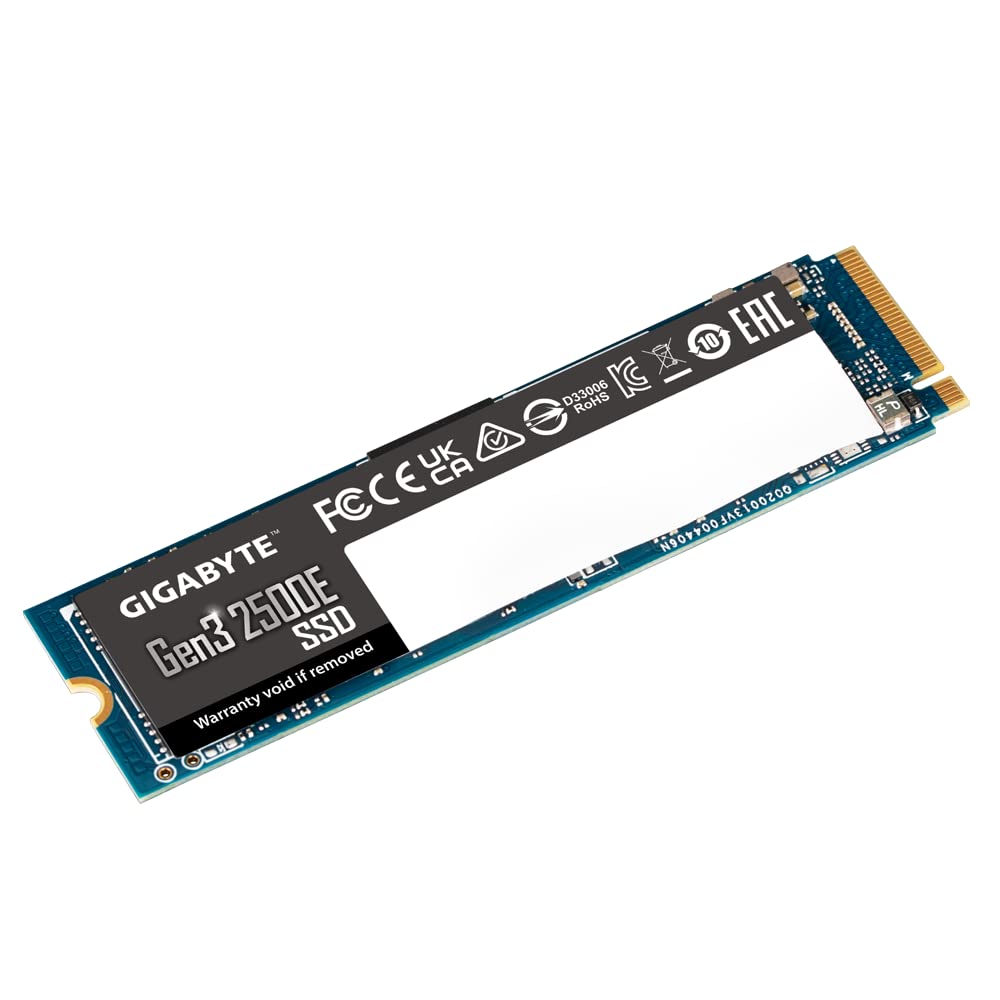 GIGABYTE Gen3 NVMe 2500E 1TB M.2 2280 PCIe Internal Solid State Drive (G325E1TB)