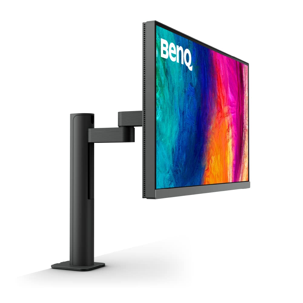 BenQ PD2706UA 27"(68Cm) IPS 4K HDR10 ErgoArm Monitor| 95% P3 | 99% Rec709| 99% sRGB| USB-C(PD90W)| Pantone Skintone Validated|DeltaE<3|CAD/CAM|Animation Mode|Auto Pivot|PIP/PBP|HDMI|DP(Dark Grey)