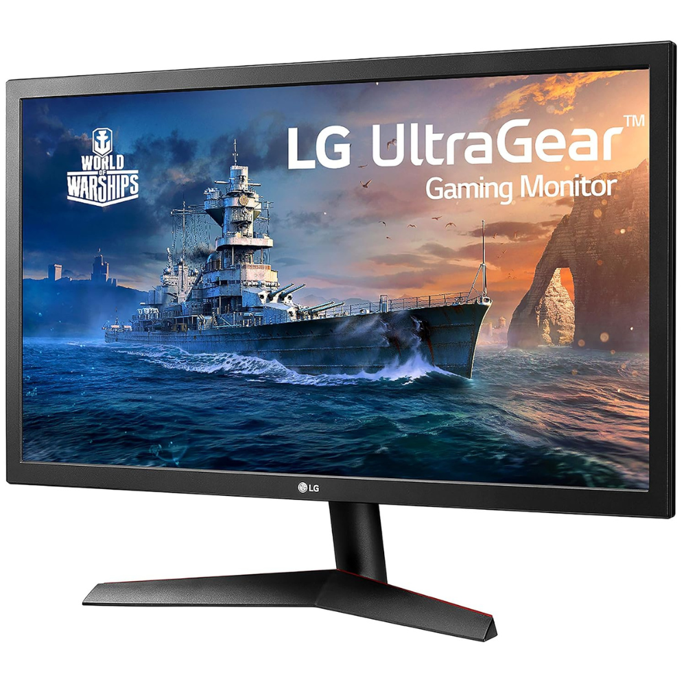 LG Ultragear 24Gl600F 24 Inch (60.96 Cm) Lcd 1920 X 1080 Pixels 144Hz, Native 1Ms Full Hd Gaming Monitor With Radeon Freesync - Tn Panel With Display Port, Hdmi, Headphone Out - Zapnet.in