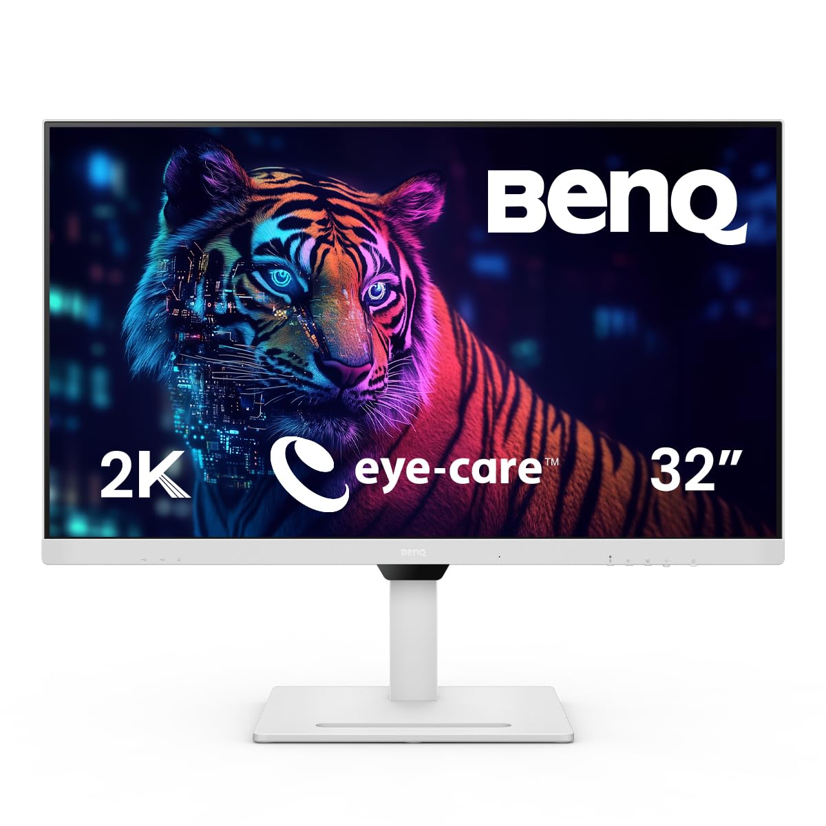 BenQ GW3290QT 31.5" IPS 2k QHD Monitor| USB-C(65W PD)| Coding Mode| 99%sRGB|Daisy Chain| Height Adjust| 75Hz| Eye Safe Certified| Brightness Intelligence| Noise Filter Speaker| HDMI|DP|USB Hub (White)