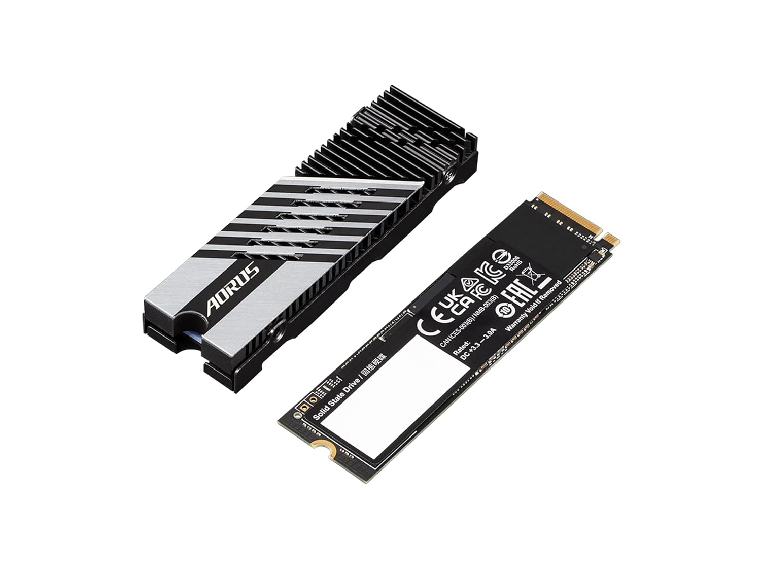 GIGABYTE AORUS Gen4 7300 SSD 2TB PCIe 4.0 NVMe M.2 Internal Solid State Hard Drive with Read Speed Up to 7300MB/s, Write Speed Up to 6850MB/s (AG4732TB)