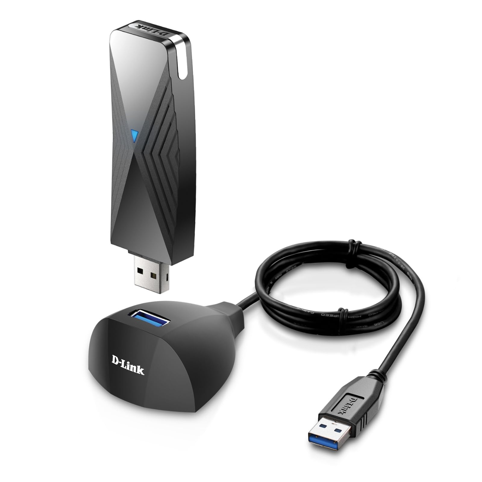 D-Link DWA-182 Wireless AC1200 Dual Band USB 3.0 Adapter, Black