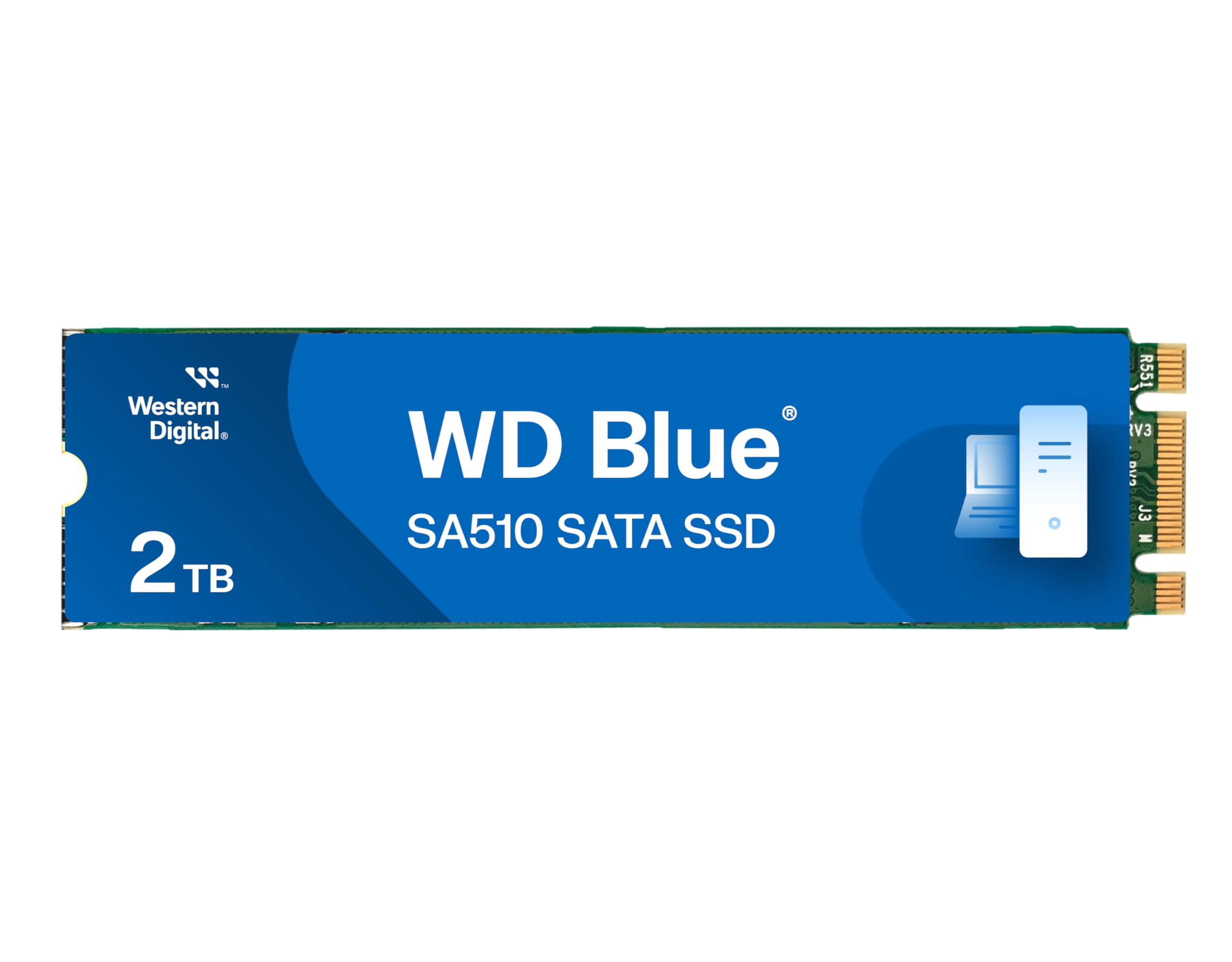 Western Digital WD Blue SA510 M.2 500GB, Up to 560MB/s, 2.5 Inch/7 mm, 5Y Warranty, Internal Solid State Drive (SSD) (WDS500G3B0B)