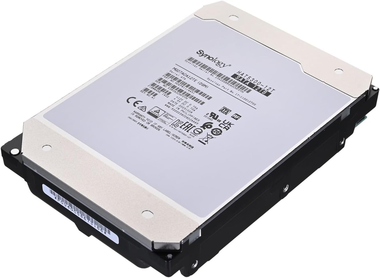 Synology HAT5300-12T 12 TB Hard Drive - 3.5" Internal - SATA (SATA/600)