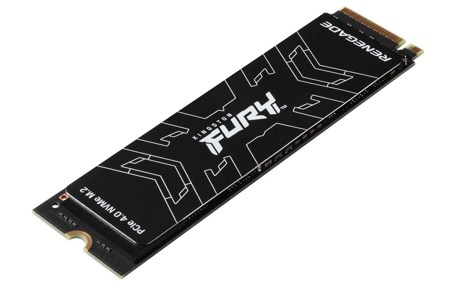 Kingston Fury Renegade 1TB PCIe Gen 4.0 NVMe M.2 Internal Gaming SSD | Up to 7300 MB/s | TLC NAND | SFYRS/1000G, Black