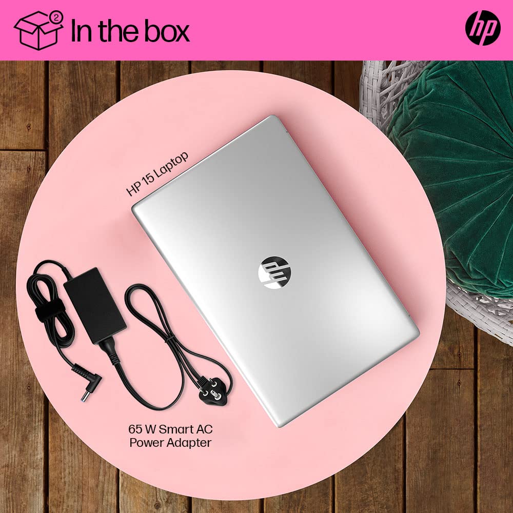 HP 15, AMD Ryzen 3 7320U, 8GB LPDDR5, 512GB SSD, (Win 11, Office 21, Silver, 1.6kg), Anti-Glare, 15.6-inch(39.6cm), FHD Laptop, AMD Radeon Graphics, 1080p FHD Camera, Dual Speakers, fc0025AU