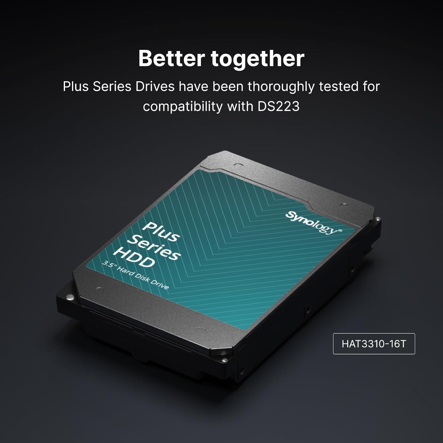 Synology DiskStation DS223 Network Attached Storage Drive (Black)