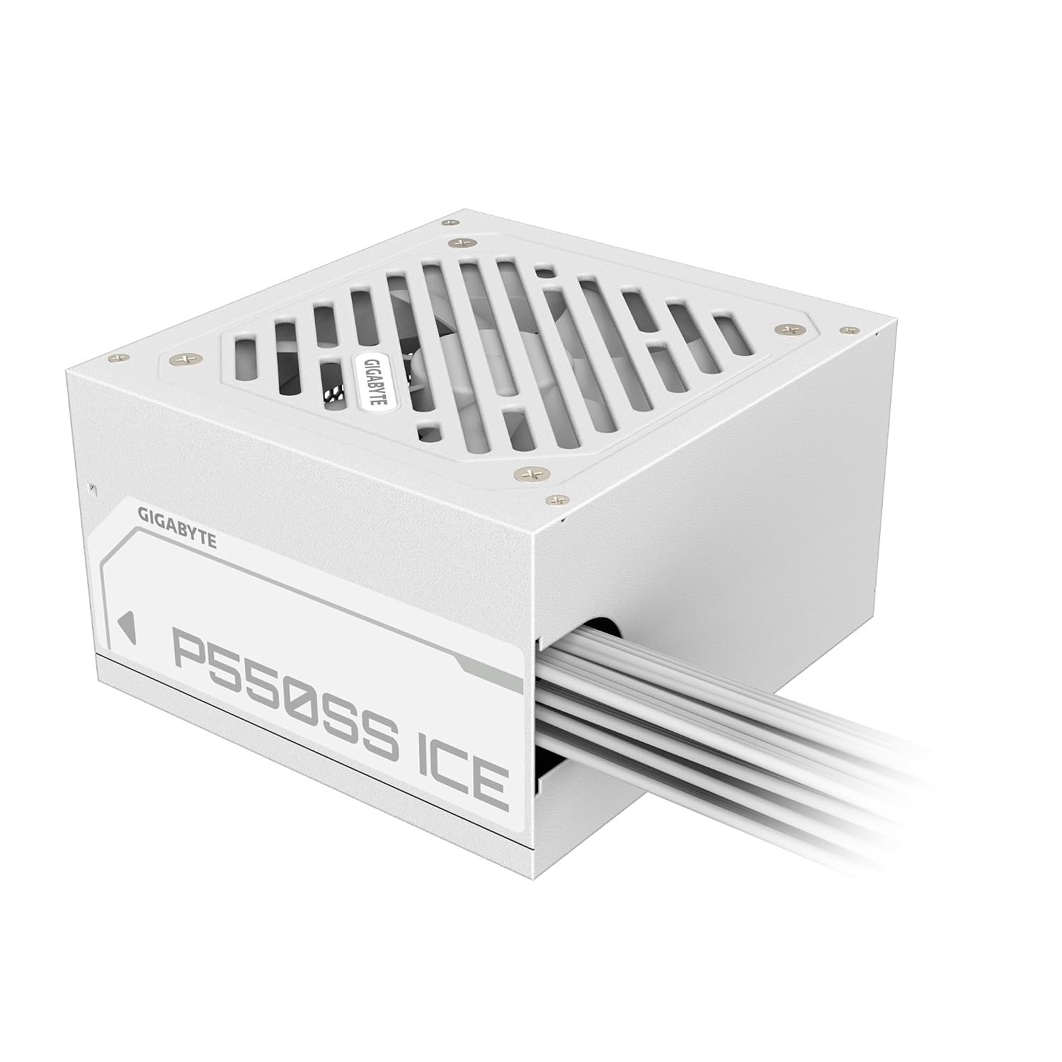 GIGABYTE GP-P550SS ICE 550W ATX Power Supply | Non-Modular | 80 Plus Standard | Silent Fan | White Edition