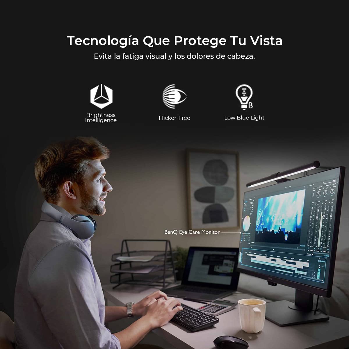 BenQ GW3290QT 31.5" IPS 2k QHD Monitor| USB-C(65W PD)| Coding Mode| 99%sRGB|Daisy Chain| Height Adjust| 75Hz| Eye Safe Certified| Brightness Intelligence| Noise Filter Speaker| HDMI|DP|USB Hub (White)