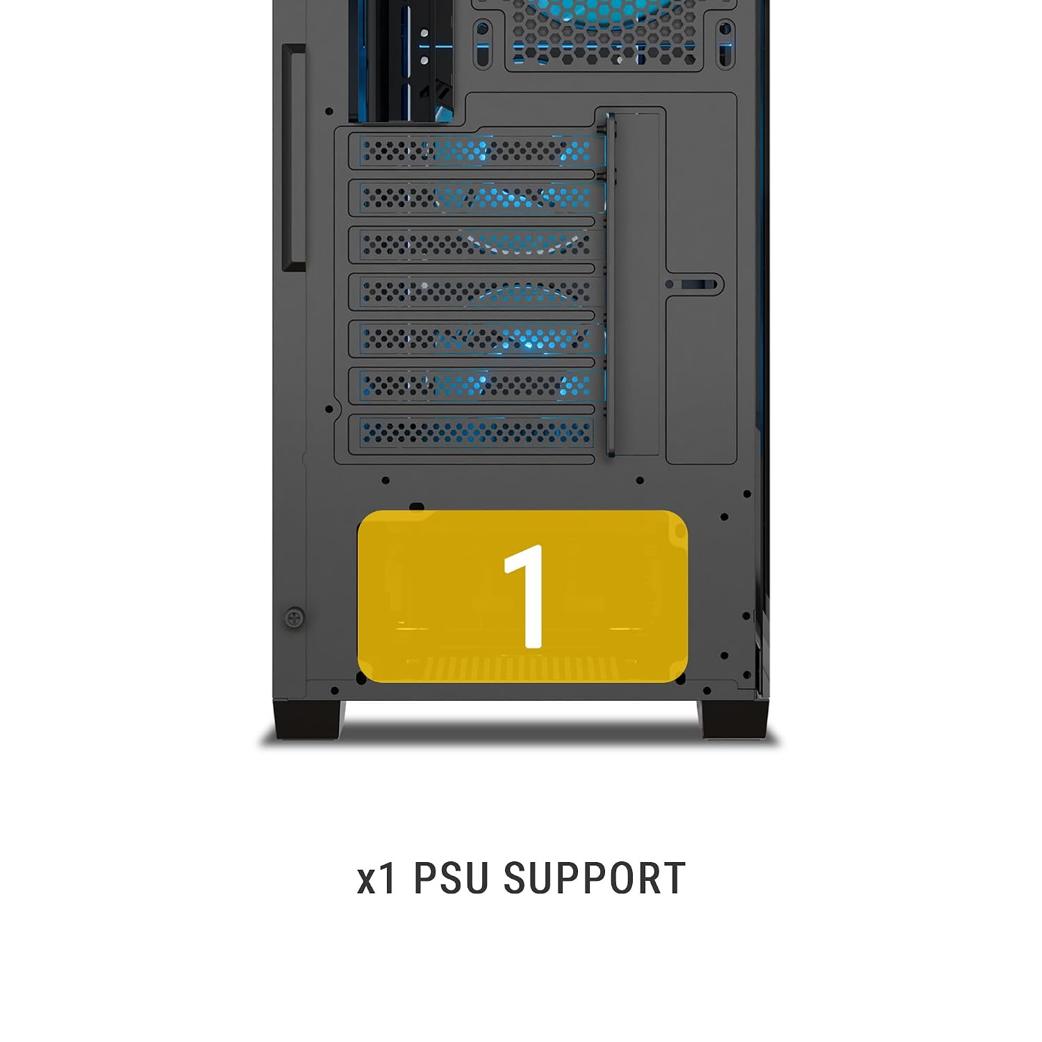 Ant Esports Aqua 360 4F Mid-Tower Computer Case/Gaming Cabinet - Black | Pre-Installed 4 ARGB Fans