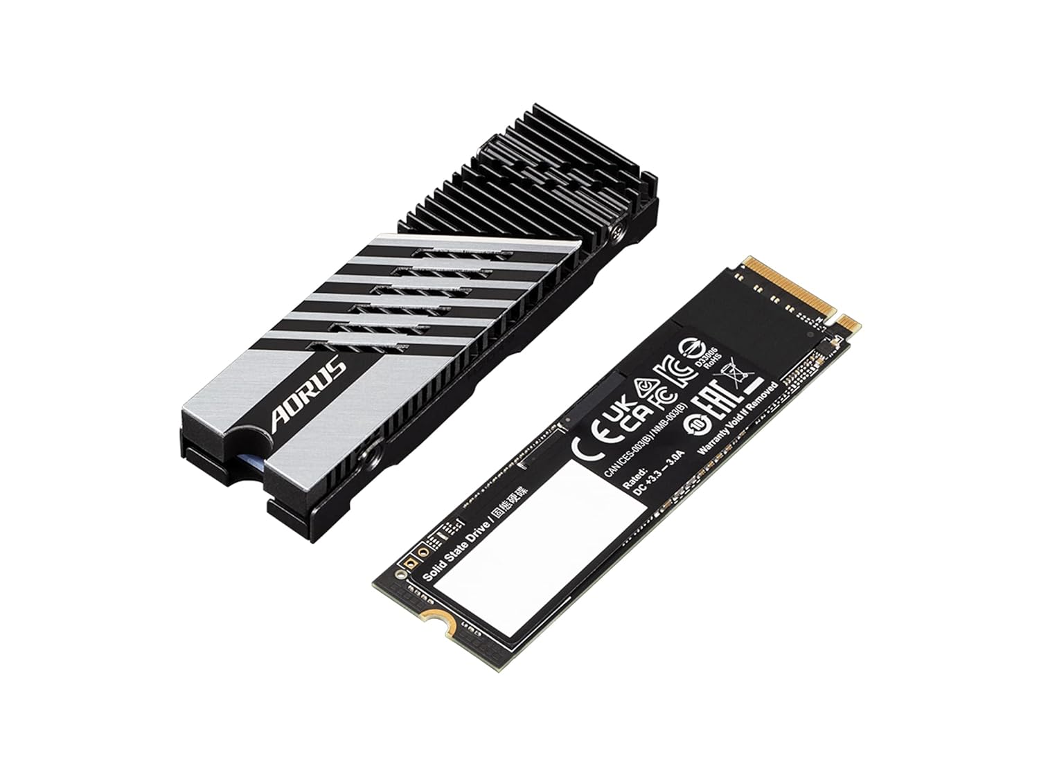 GIGABYTE AORUS Gen4 7300 SSD 1TB PCIe 4.0 NVMe M.2 Internal Solid State Hard Drive with Read Speed Up to 7300MB/s, Write Speed Up to 6000MB/s (AG4731TB)