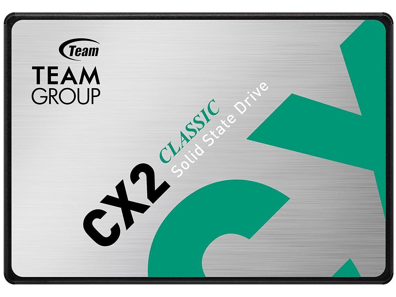 TEAMGROUP CX2 512GB 2.5-inch SATA III Internal Solid State Drive with Read/Write Speed Upto 530/470MB/s and Powerful Wear-Leveling Technology