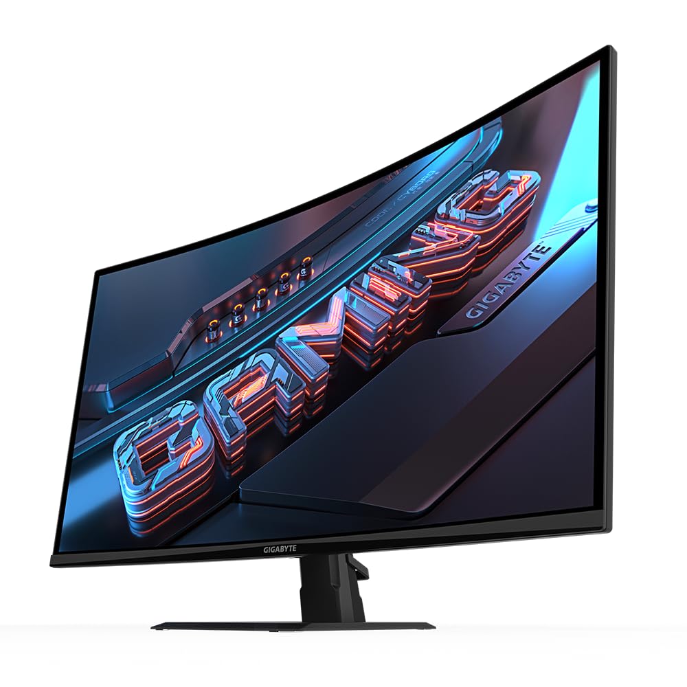 GIGABYTE Gs32Qc 31.5" Va 1500R (Curved), 2560 X 1440 (Qhd), 165Hz/170Hz (Od), 78% Dci-P3 109% Srgb, 1Ms Mprt, Freesync Premium, HDR 10, 32 Inch