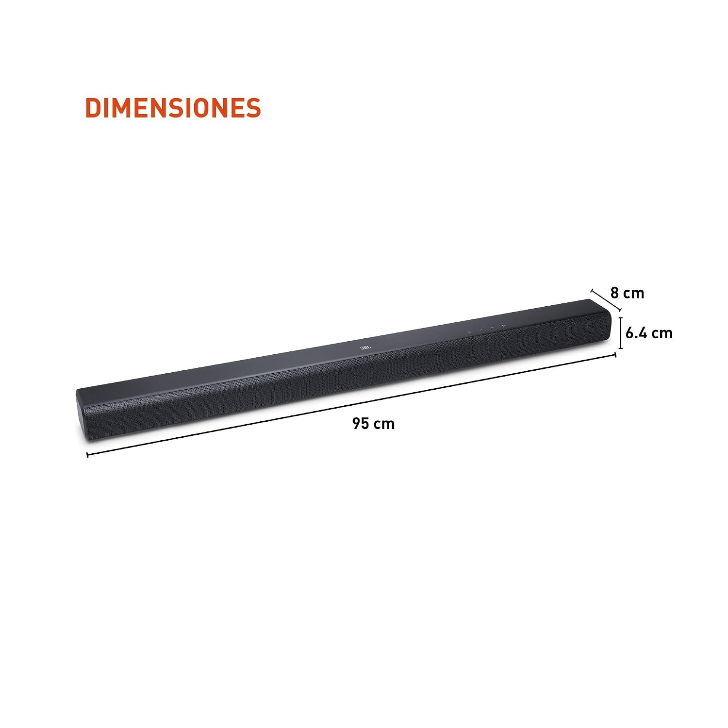 JBL Cinema SB580 Sound Bar and Subwoofer 3.1 Bluetooth, 440W Power, Dolby Atmos, with HDMI, HDMI eARC - Black