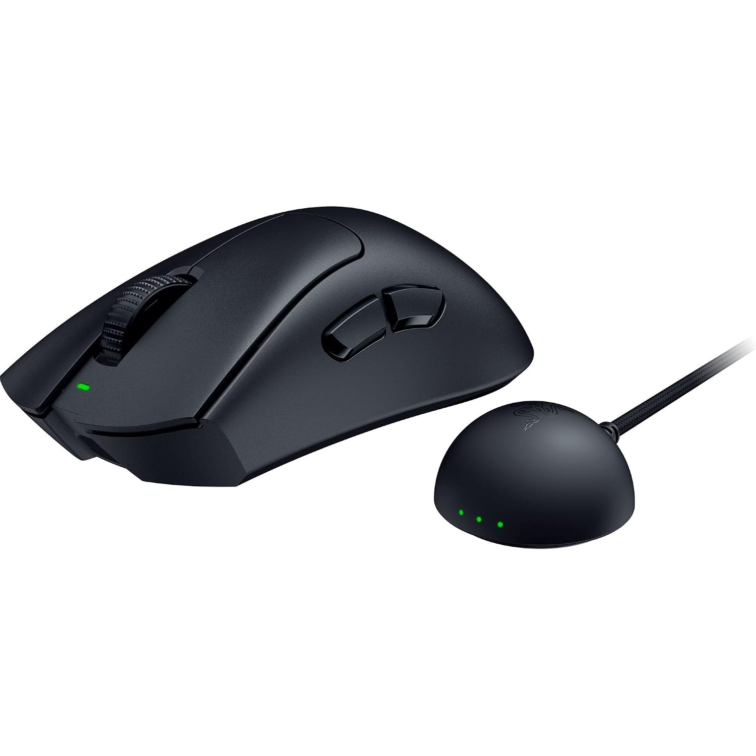 Razer DeathAdder V4 Pro Gaming Mouse (Model No: RZ01-05330100-R3A1) | 56 g Wireless Esports Mouse | Focus Pro 45K Optical Sensor | 8,000 Hz HyperSpeed | Optical Scroll Wheel | Gen-4 Switches_ Black