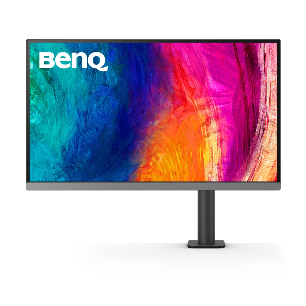BenQ PD2706UA 27"(68Cm) IPS 4K HDR10 ErgoArm Monitor| 95% P3 | 99% Rec709| 99% sRGB| USB-C(PD90W)| Pantone Skintone Validated|DeltaE<3|CAD/CAM|Animation Mode|Auto Pivot|PIP/PBP|HDMI|DP(Dark Grey)
