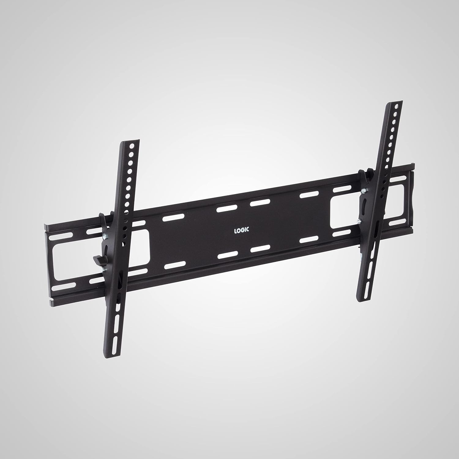 LOGIC Heavy Duty Fixed Wall Mount with Tilt Bracket for 37" to 90" Flat Panels, LCD/LED/Monitor/Smart TV, Fixed Universal TV Wall Stand, Max Loading Capacity - 75Kg