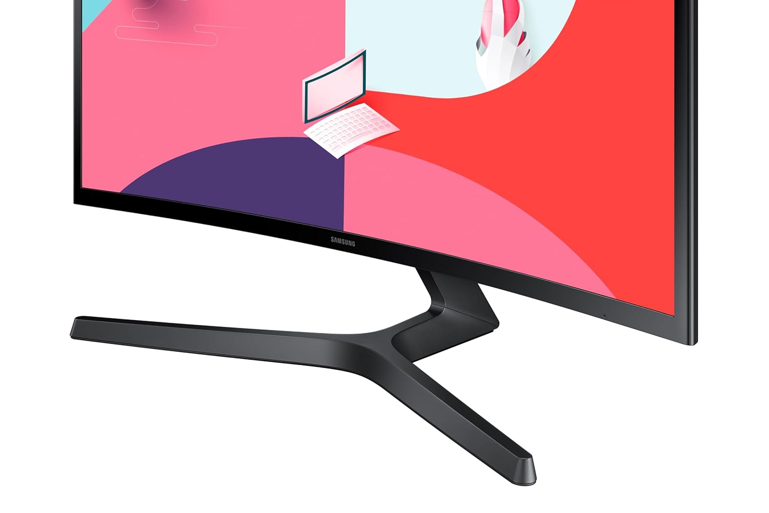 Samsung 27-Inch(68.5Cm) FHD, 1800R Curved 1,920 X 1,080 LCD Monitor, 75Hz, VA Panel, Slim Design, AMD Freesync, Flicker Free, HDMI, Audio Port (LS27C366EAWXXL, Black)