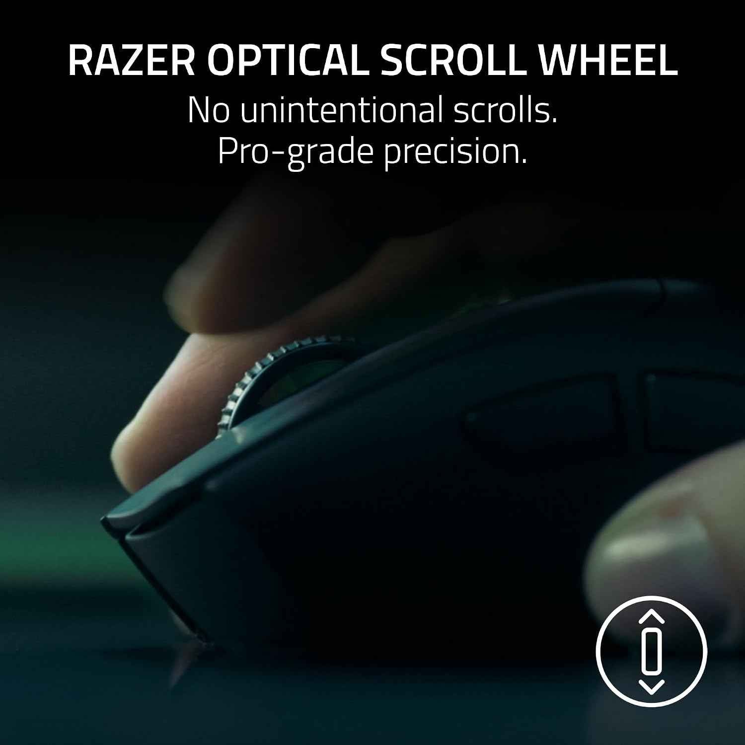 Razer DeathAdder V4 Pro Gaming Mouse (Model No: RZ01-05330100-R3A1) | 56 g Wireless Esports Mouse | Focus Pro 45K Optical Sensor | 8,000 Hz HyperSpeed | Optical Scroll Wheel | Gen-4 Switches_ Black