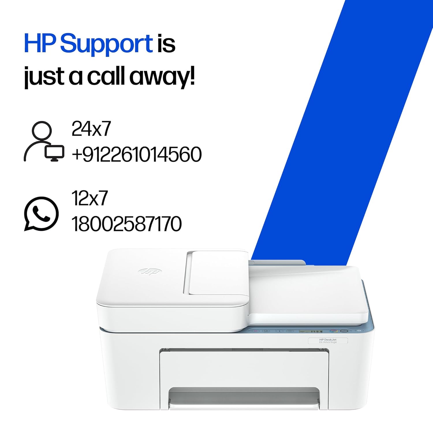 HP AI Capable Ink Advantage 4388 Dual Band WiFi (up to 10X Faster) Colour Printer Print/Scan/Copy with ADF Ideal for Home/Small Office