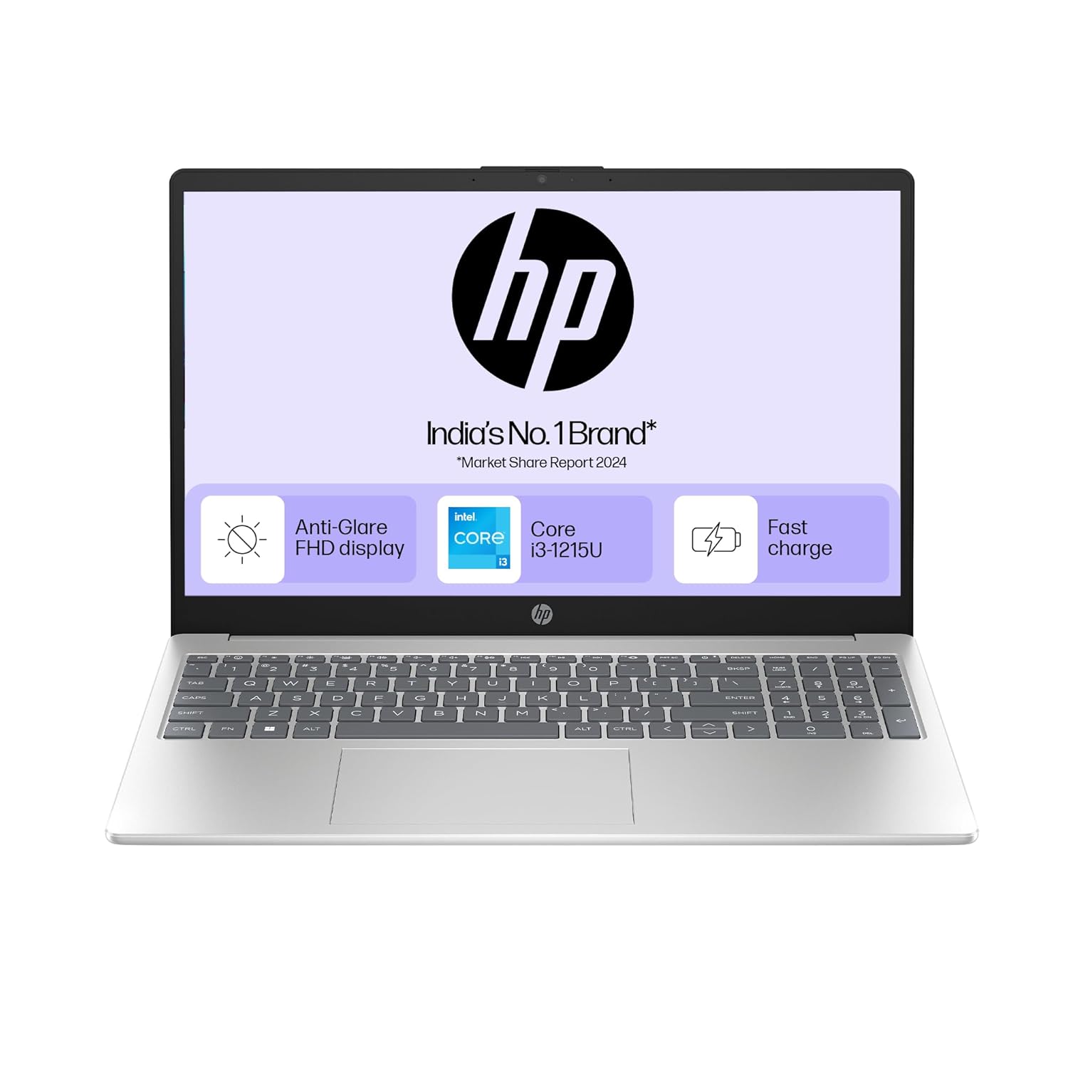 HP 15 Core i3 12th Gen (8GB RAM/512GB SSD/FHD/Windows 11/Backlit Keyboard/15.6? (39.6cm)/Silver/1.59kg) fd0063TU Laptop