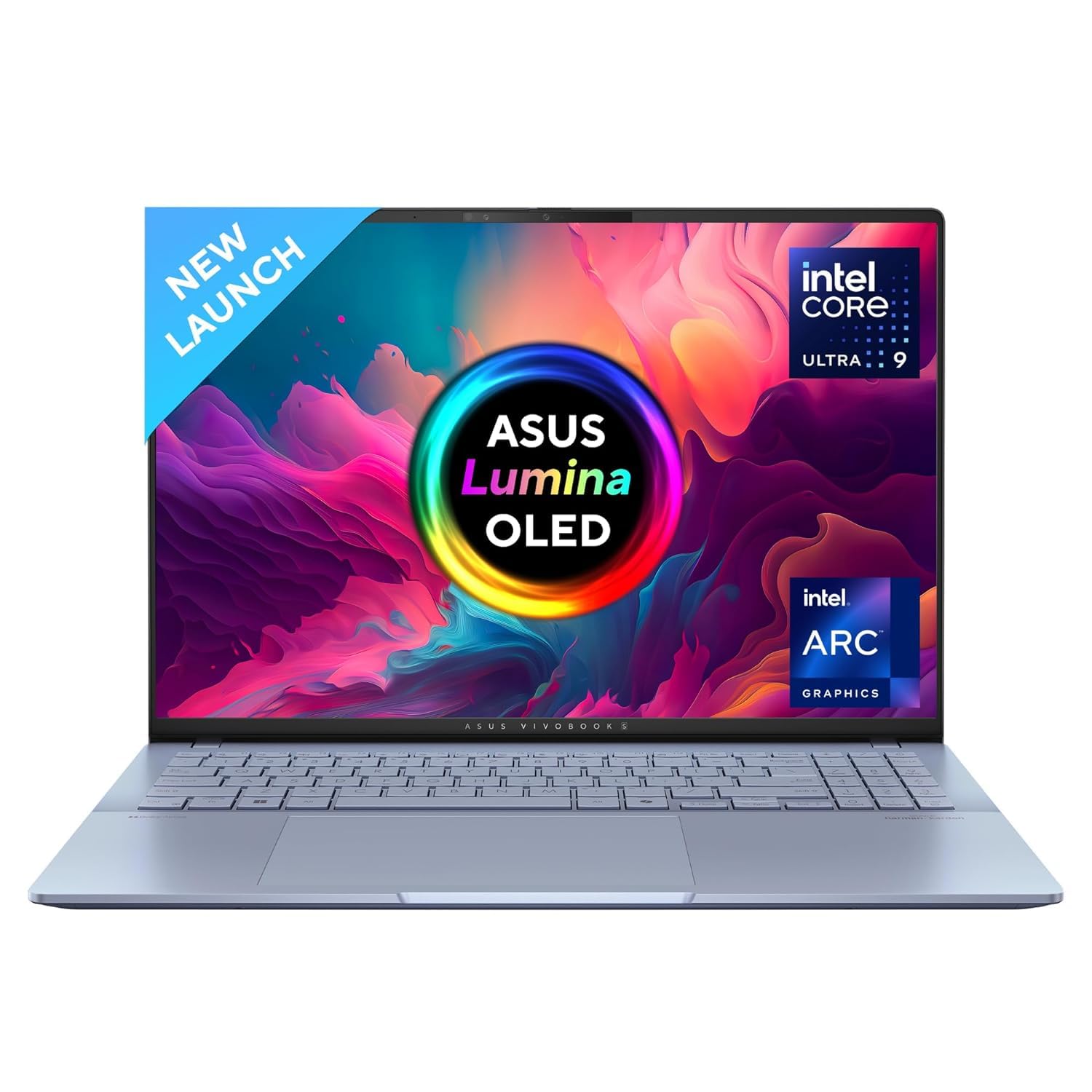 ASUS Vivobook S 16 OLED (2024), Intel Core Ultra 9 185H, Built-in AI, 16" 3.2K (40.64cm), 3200 x 2000 120Hz,(16GB/1TB SSD/Win 11/Intel Arc Graphics/MS Office 2021/Mist Blue/1.50Kg), S5606MA-MX951WS