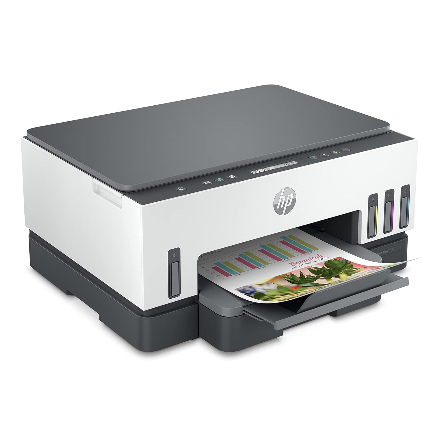 HP Smart Tank 720 All-in-One Auto Duplex WiFi Colour Printer, Print, Scan & Copy for Office, White