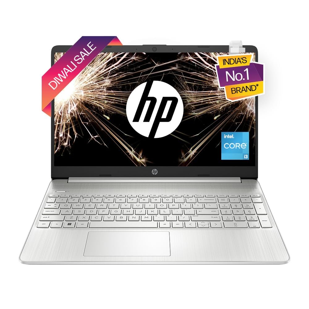 HP Laptop 15s, 12th Gen Intel Core i3-1215U, 15.6 inch(39.6cm) FHD Laptop(8GB RAM,512GB SSD,Intel UHD Graphics,Alexa,Dual Speakers,Numeric Keypad,Win 11,MSO 211.69 Kgs,Natural Silver) 15s-fr5009TU