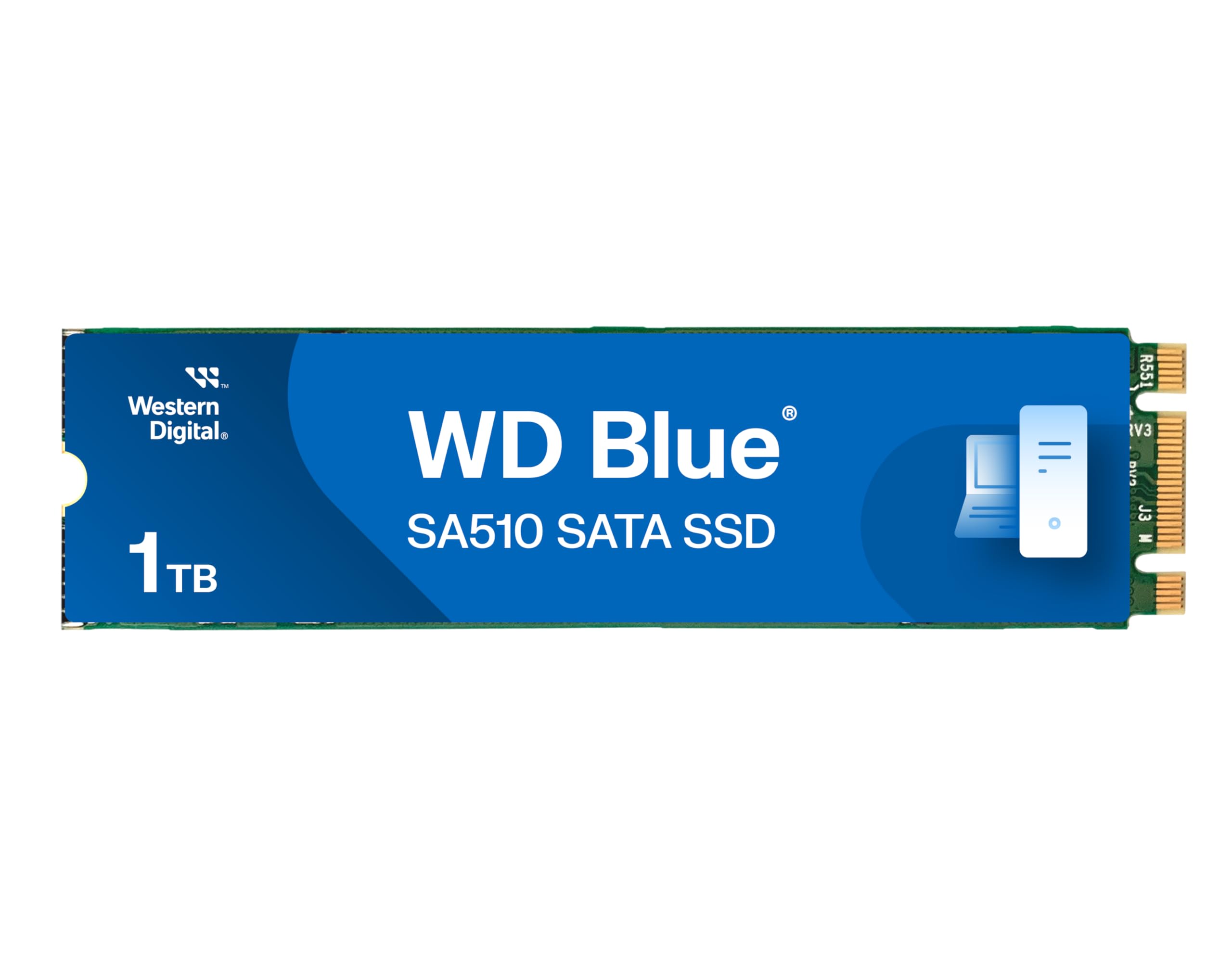 Western Digital WD Blue SA510 M.2 500GB, Up to 560MB/s, 2.5 Inch/7 mm, 5Y Warranty, Internal Solid State Drive (SSD) (WDS500G3B0B)