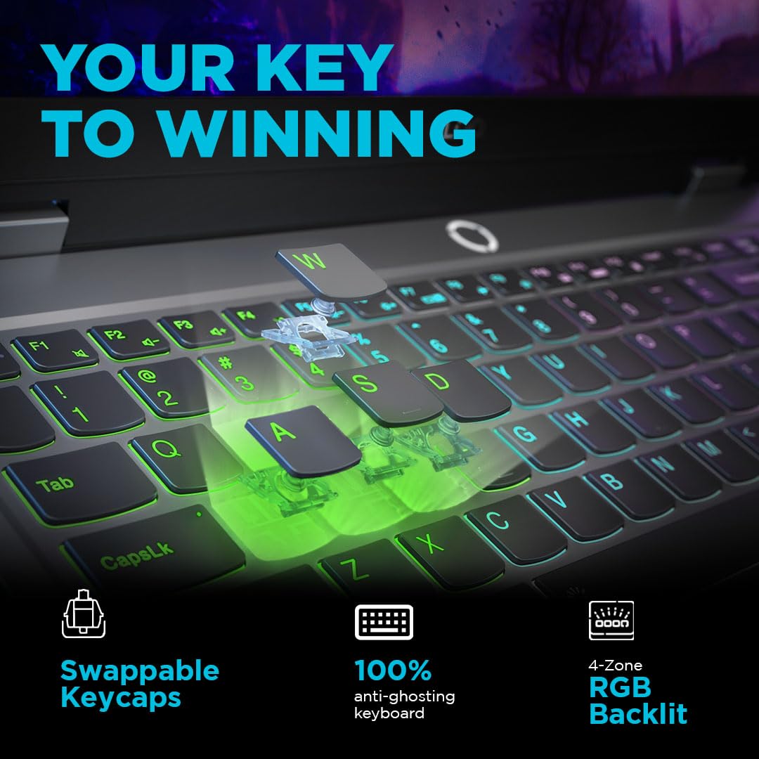 Lenovo LOQ 2024 13th Gen Core i7-13650HX |NVIDIA RTX 4060 8GB (24GB RAM/512GB SSD/144Hz Refresh Rate/15.6" (39.6cm)/Windows 11/MS Office 2021/3 Mon Game Pass/Grey/2.4Kg),83DV00MLIN AI Gaming Laptop