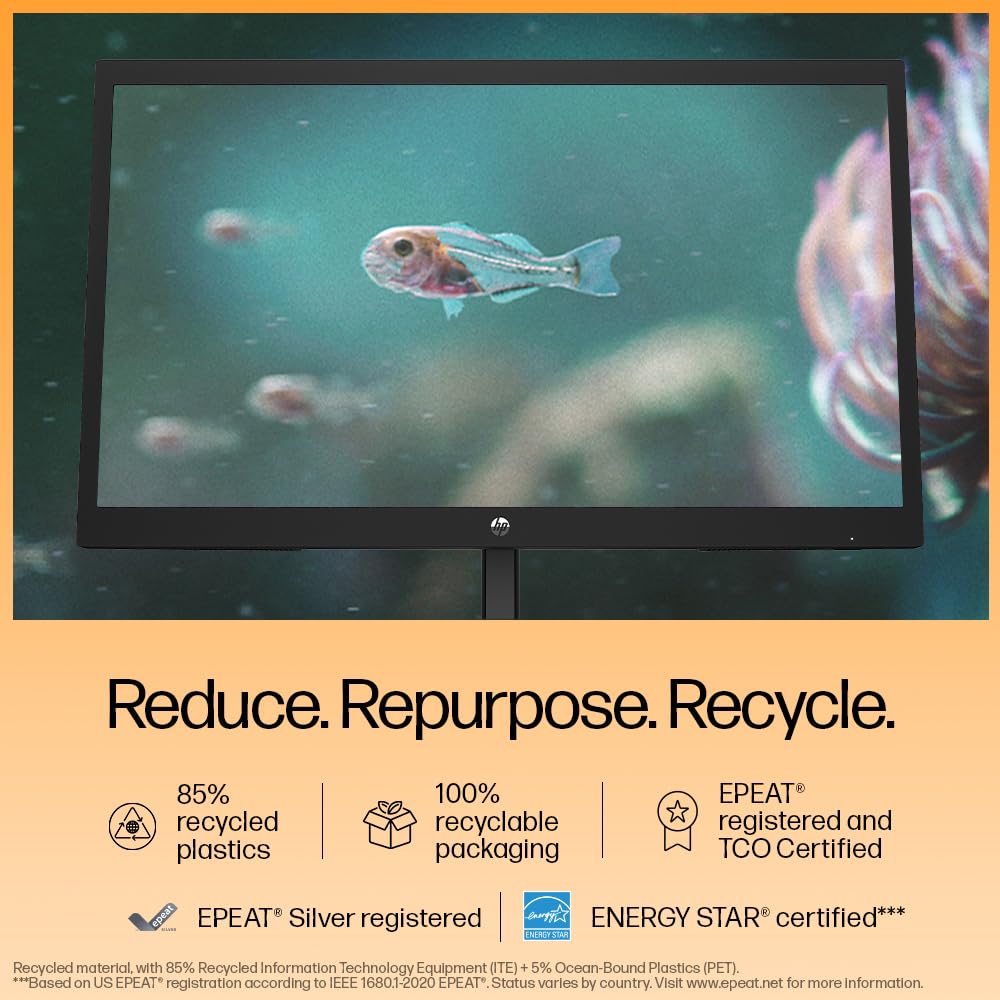 HP V22v G5 FHD Monitor,21.45inch(54.5 cm),FHD(1920 x 1080);200 Nits,Anti-Glare, Low Blue Light Mode,2.8kg - Zapnet.in