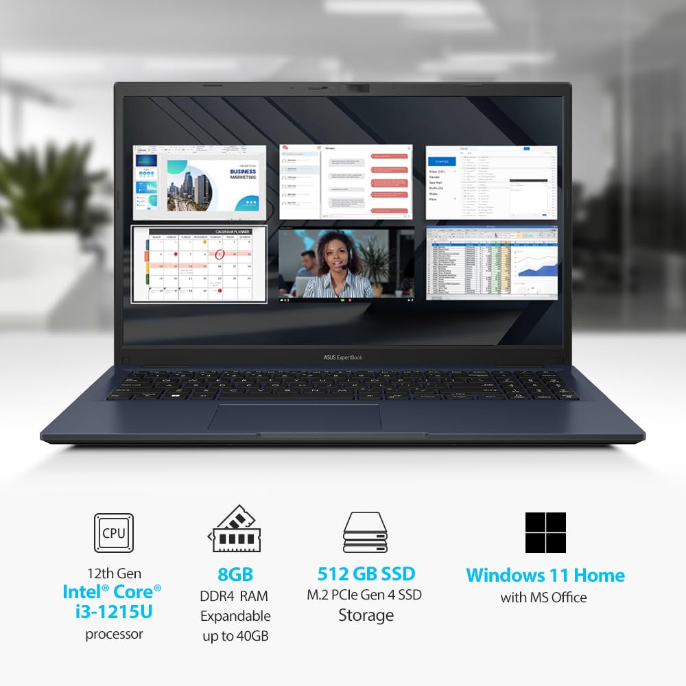ASUS Windows 11 Home Intel Expertbook-B1502CBA-NJ1090WS