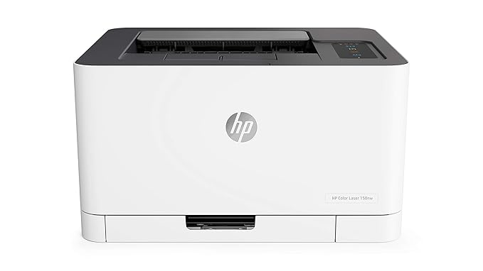 HP Colour Laser 150Nw Wireless Color Laser Printer with Built-in Ethernet and WiFi-Direct, Smallest Color Laser in Its Class, White - Zapnet.in
