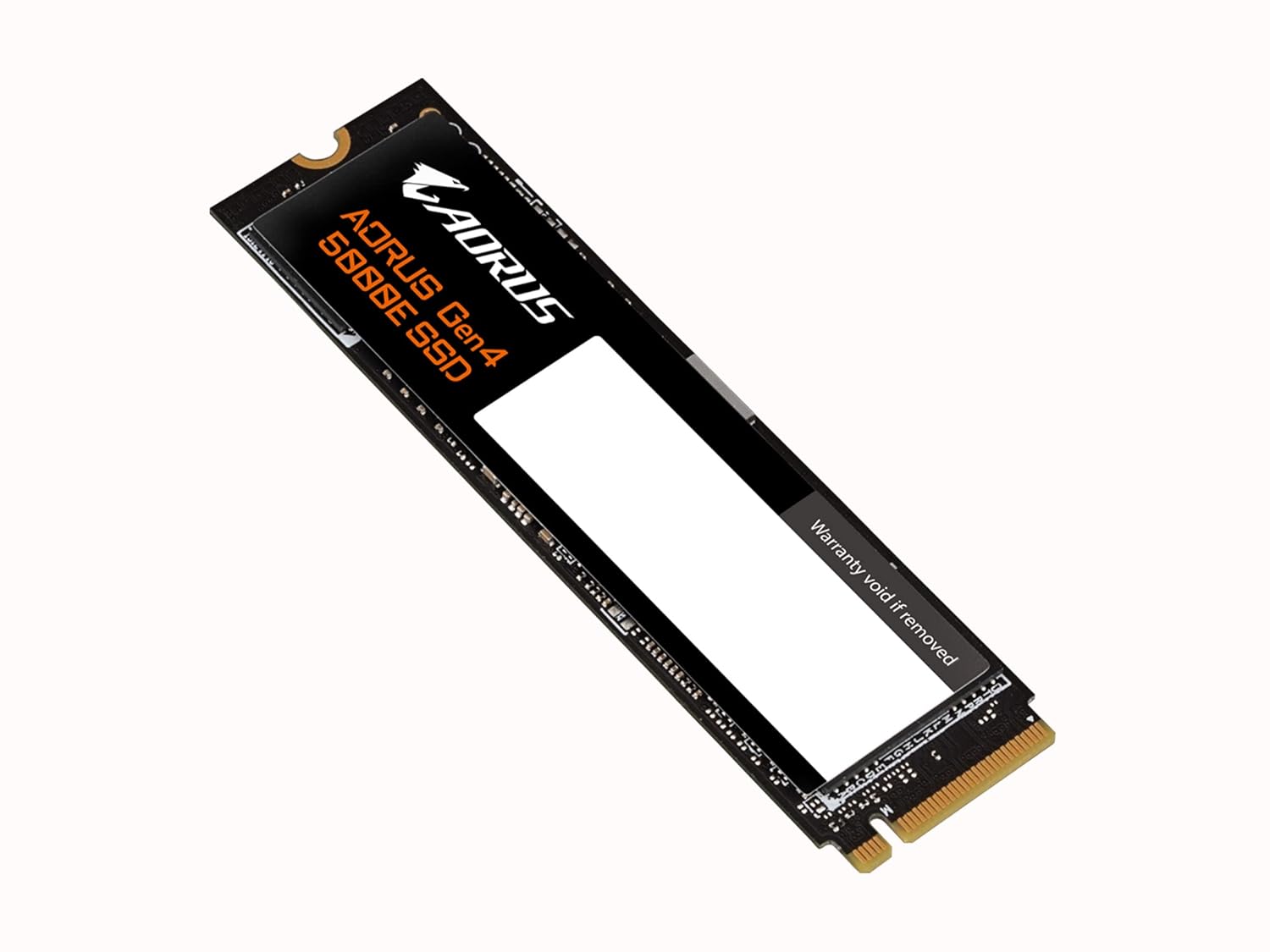 Gigabyte AORUS Gen4 5000E SSD 1TB SSD PCIe 4.0 NVMe M.2 Internal Solid State Hard Drive with Read Speed Up to 5000MB/s, Write Speed Up to 4600MB/s, AG450E1TB-G