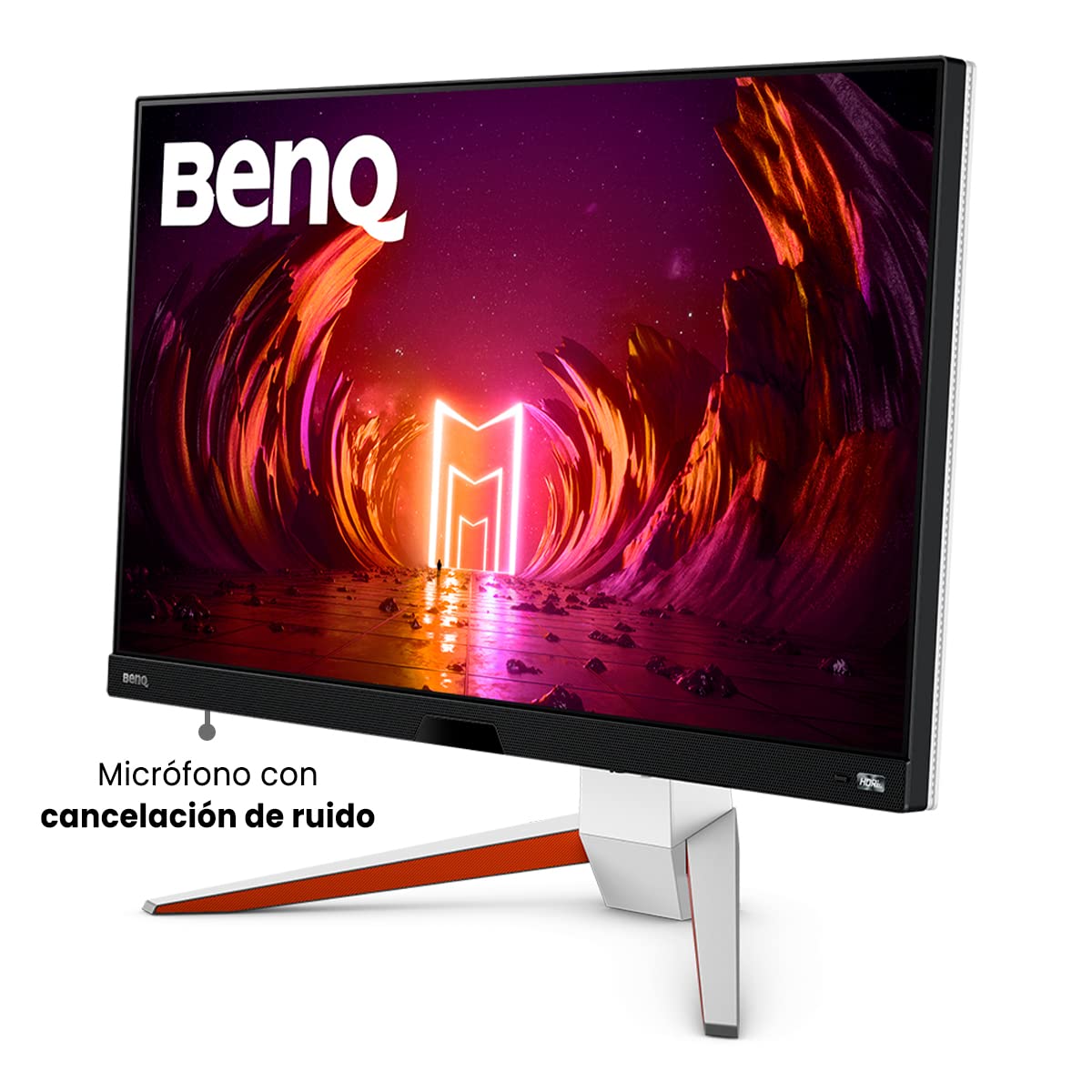 BenQ MOBIUZ EX2710U 27" 4K UHD IPS Gaming Monitor| 144Hz| 1ms MPRT| PS5 Compatible| FreeSync Premium Pro| HDMI 2.1| 98% DCI-P3| treVolo Speakers (2W x 2)| VESA DisplayHDR600|DP|USB Hub| Remote (White)