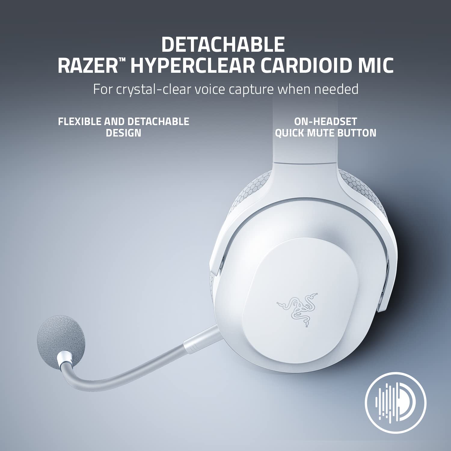 Razer Barracuda X (2022) - Wireless Multi-Platform Gaming and Mobile Headset - Mercury White - Frml Packaging Rz04-04430200-R3M1 - Over Ear