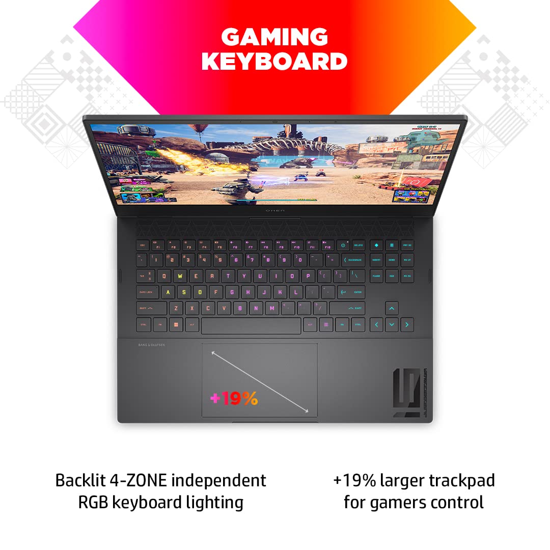 HP Omen AMD Ryzen 7-6800H 16.1 inch(40.9cm) FHD Gaming Laptop (16GB RAM/1TB SSD/GeForce RTX 3060 GPU 6GB Graphics/144Hz/7ms Response Time/Win 11/MSO 2021/Backlit KB/B&O Audio/Alexa),16-n0054AX