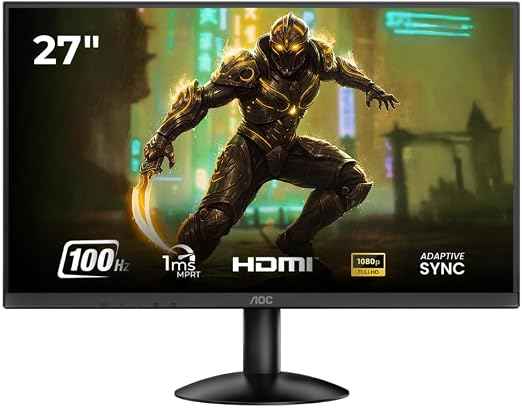 AOC 27 Inch IPS Panel Full HD 100Hz 1ms 3-Sided Frameless Monitor With HDMI,VGA -27B30H