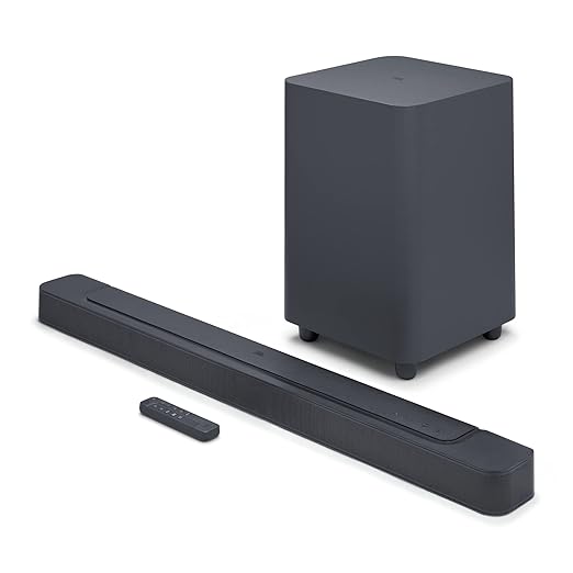 JBL Bar 500 Pro Dolby Atmos® Soundbar with Wireless Subwoofer, 5.1 Channel, 3D Surround, Multibeam™, HDMI eARC with 4K Dolby Vision Pass-Through, One App, Bluetooth, Wi-Fi & Optical Input (590W) - Zapnet.in