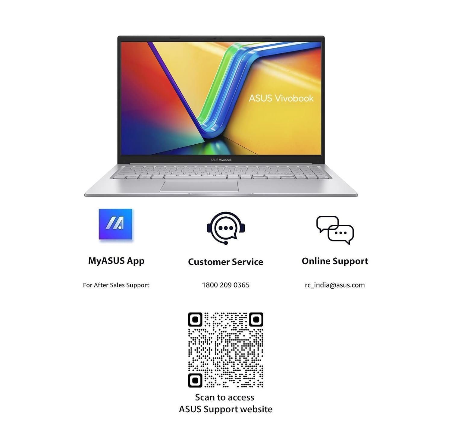 ASUS Vivobook 15 (2023), Intel Core i3-1315U 13th Gen, 15.6" (39.62 cms) FHD, Thin and Light Laptop (8GB/512GB SSD/Windows 11/Office 2021/Backlit KB/Silver/1.7 kg), X1504VA-NJ322WS