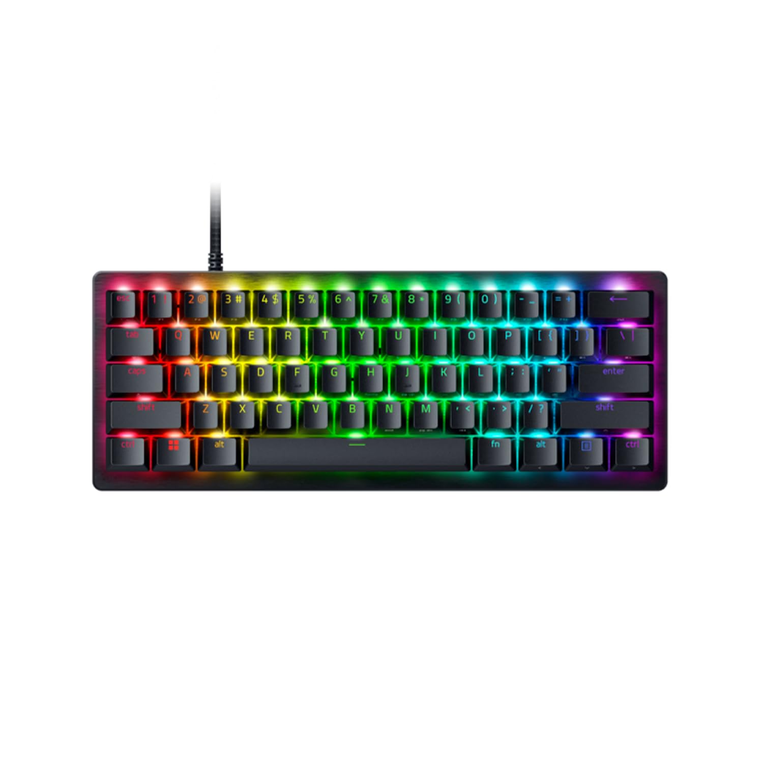 Razer Huntsman V3 Pro Mini Mechanical Gaming Keyboard |Wired USB | Analog Optical Gen-2 | Rapid Trigger & Snap Tap | Adjustable Actuation | Doubleshot PBT |RGB 60% Compact Black RZ03-04990100-R3M1
