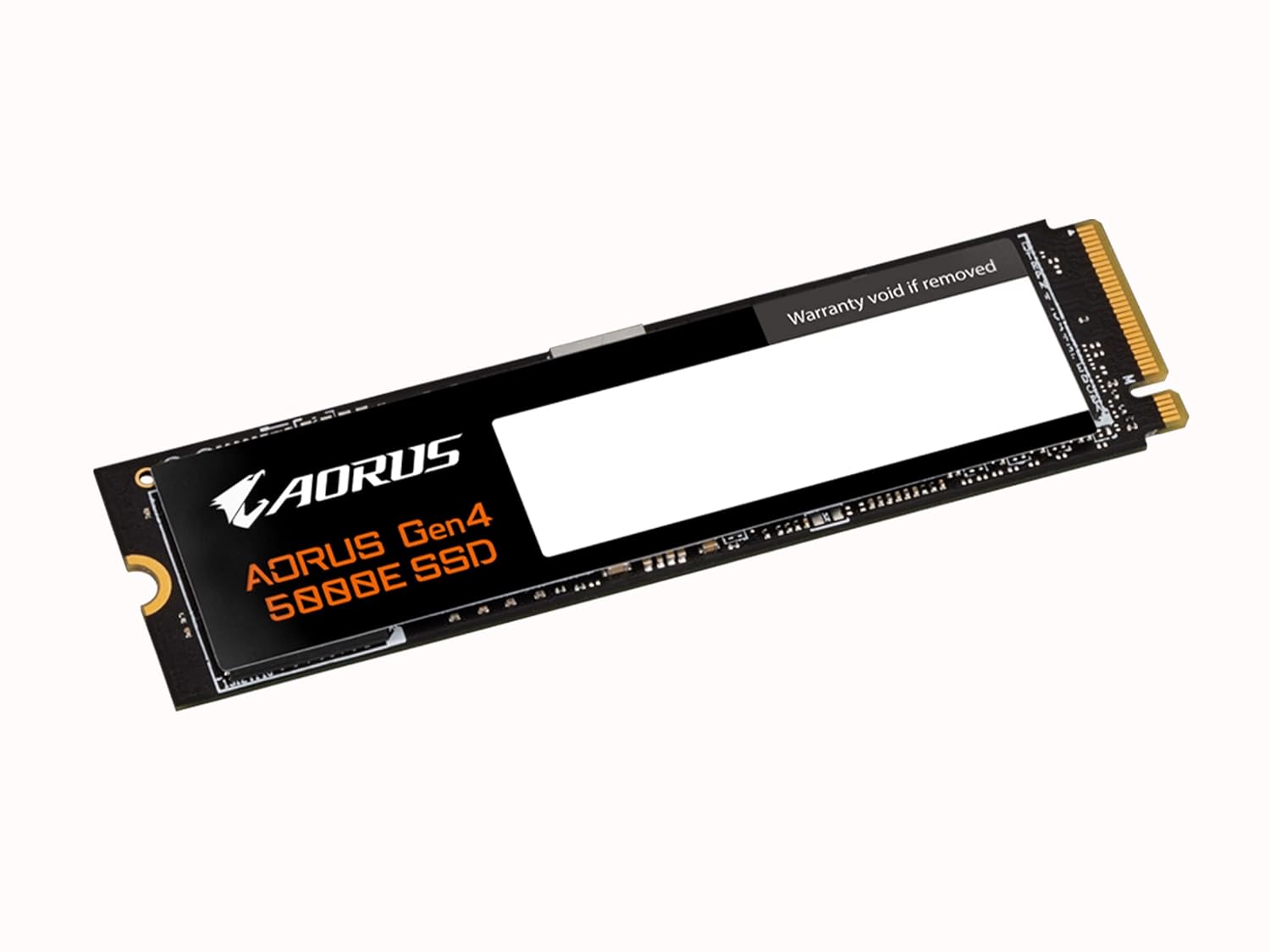 Gigabyte AORUS Gen4 5000E SSD 1TB SSD PCIe 4.0 NVMe M.2 Internal Solid State Hard Drive with Read Speed Up to 5000MB/s, Write Speed Up to 4600MB/s, AG450E1TB-G